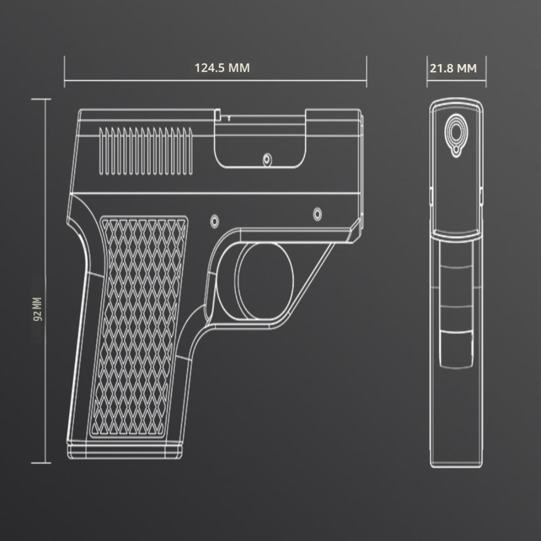 Looktwice™ Multifunction Lighter Gun with Cigarette Holder